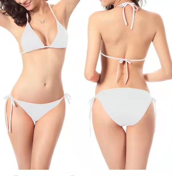 Women Two Piece Swimsuit Sexy Swimwear Halter String Triangle Bikini Sets